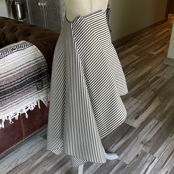 SOHUNG DESIGNS Stripe Zipper Skirt - Picture 2 of 9